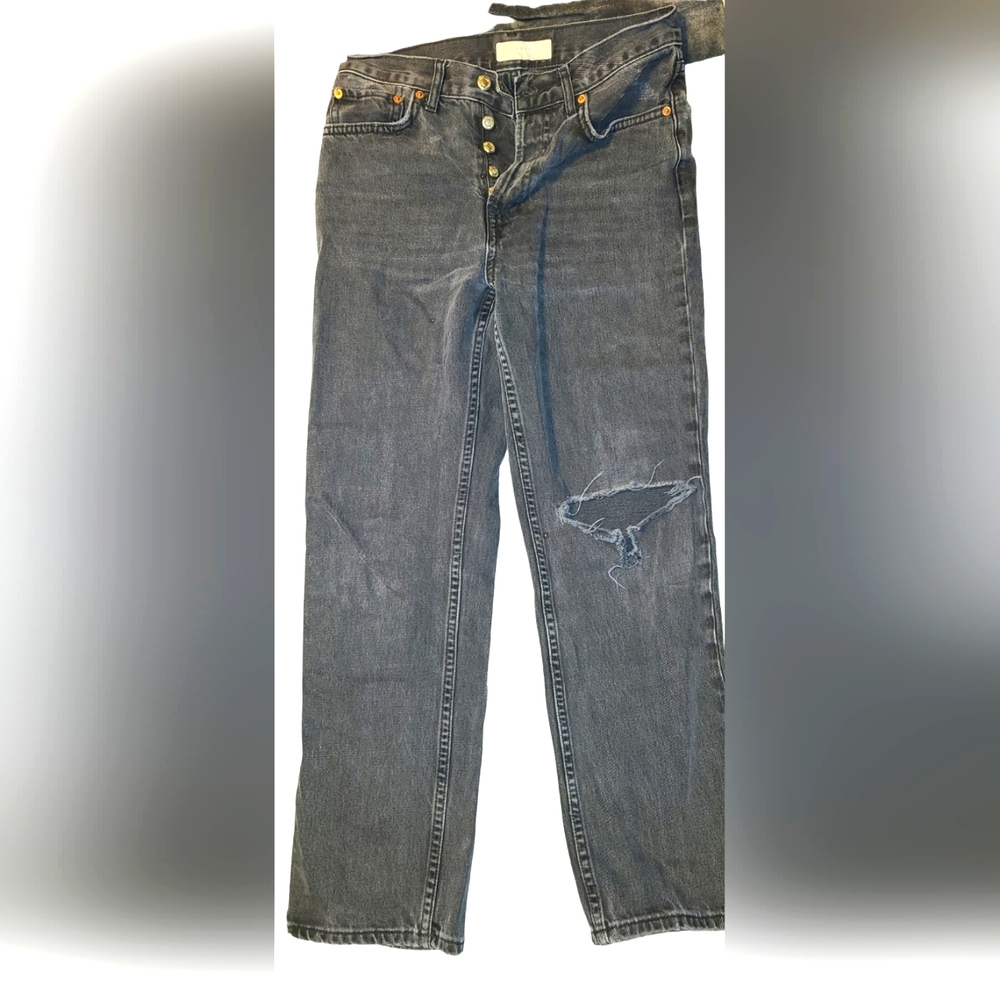 Topshop women's faded denim dad jeans